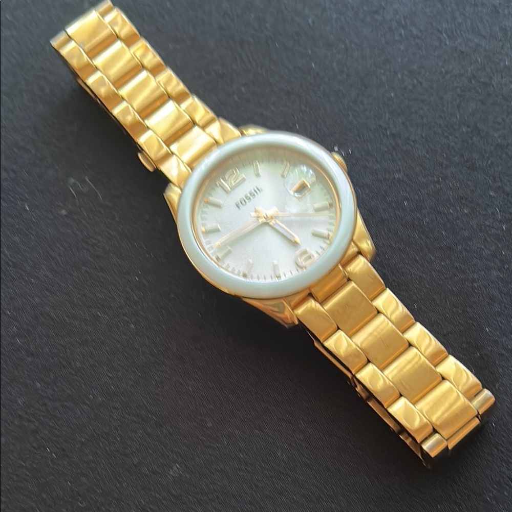 Fossil Gold-Tone Bracelet Watch